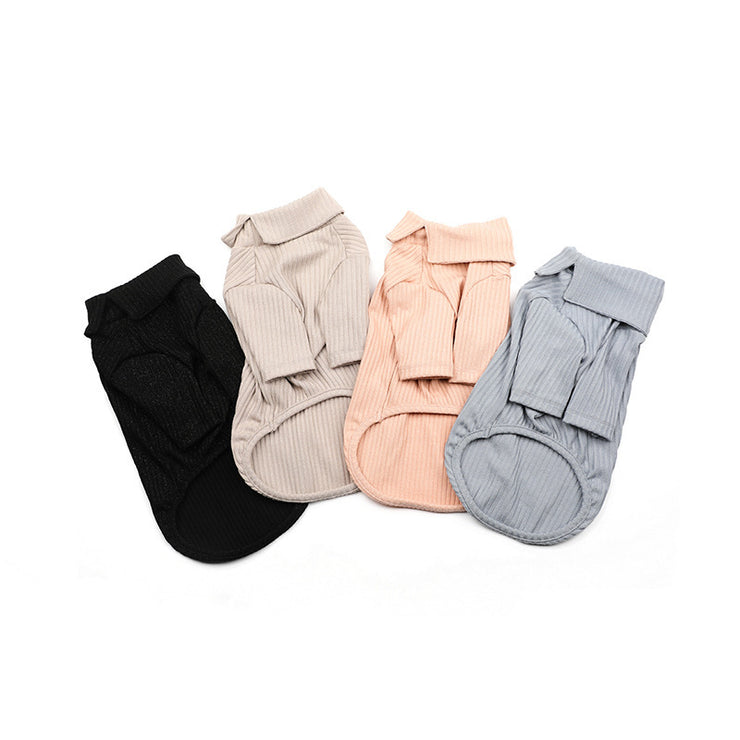 Dog clothes autumn and winter cotton bottoming shirt to keep warm Teddy clothes small dog Bomei cat pet