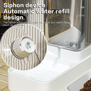 Hands-Free Automatic Feeder & Water Dispenser – Gravity-Fed Food Storage for Cats & Dogs