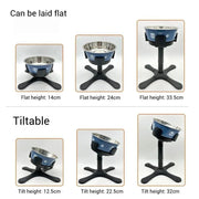 Adjustable Elevated Dog Food Bowls Stand Anti Slip Stability Pet Bowl Holder For Medium And Large Pets Pet Water Food Bowl
