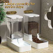 Hands-Free Automatic Feeder & Water Dispenser – Gravity-Fed Food Storage for Cats & Dogs
