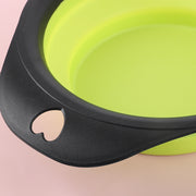 Silicone Folding Bowl For Pets Portable Outdoor Bowl Cat And Dog Food Bowl Eating Utensils