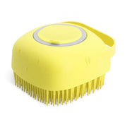 2-in-1 Pet Shampoo Brush & Massage Comb – 2.7 oz/80 ml Soft Silicone Grooming Scrubber