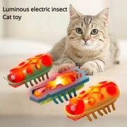 Interactive Light-Up Electric Worms & Beetles – Automatic Obstacle-Avoiding Teaser Puzzle Toy for Cats