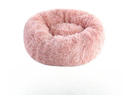 Winter Plush Round Pet Nest – Warm, Detachable & Machine-Washable Cat & Dog Bed