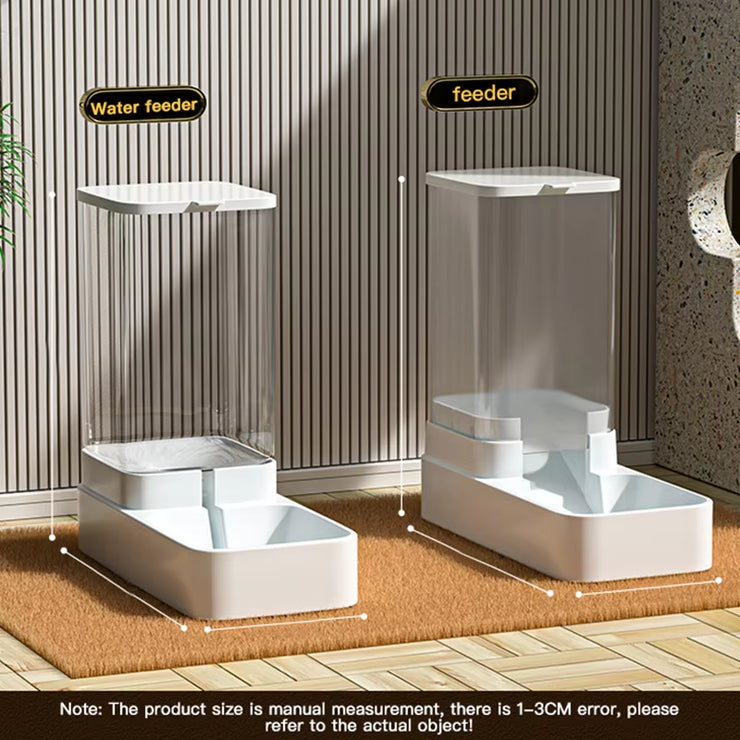 Hands-Free Automatic Feeder & Water Dispenser – Gravity-Fed Food Storage for Cats & Dogs