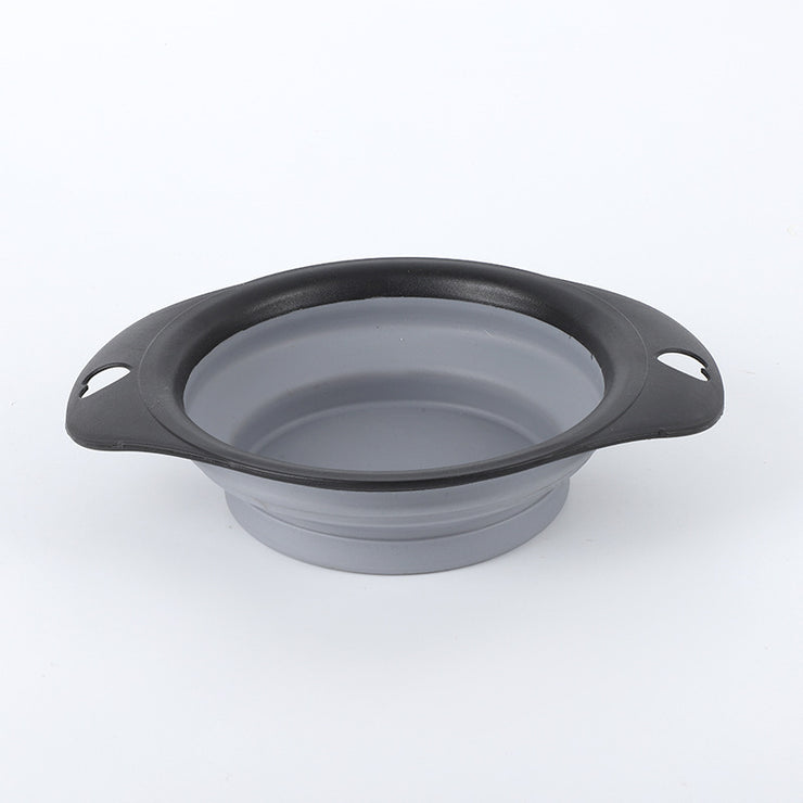 Silicone Folding Bowl For Pets Portable Outdoor Bowl Cat And Dog Food Bowl Eating Utensils