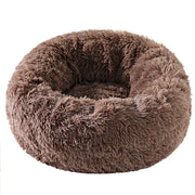 Winter Plush Round Pet Nest – Warm, Detachable & Machine-Washable Cat & Dog Bed