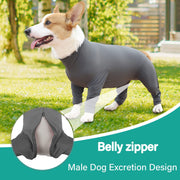 Recovery Suit for Dogs Surgery Suit Female Spay Dog Surgical Recovery Suit Male Dog Onesie for Surgery Female anti Licking Wounds Dog Shedding Suit Grey/Xx-Large